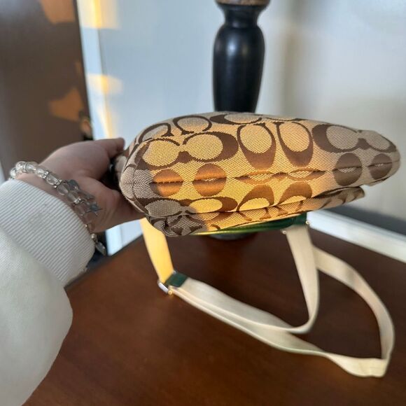 Coach Park Signature Swingback Monogram Crossbody Purse - Picture 5 of 7